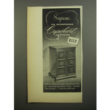 1952 Capehart Television Ad - Supreme The incomparable Capehart television