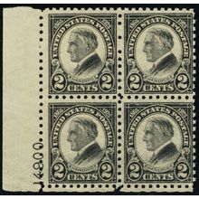 612, Mint VF NH 2¢ Plate Block of Four Stamps Cat $500.00 - Stuart Katz