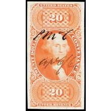 R98a, Superb $20 Conveyance Revenue Stamp Cat $175.00 - Stuart Katz