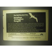1974 Jonathan Livingston Seagull Movie Advertisement - The Hall Bartlett Film