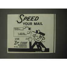 1971 U.S. Postal Service Ad - Mr. Zip - Speed your mail use zip code numbers