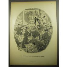 1956 Philadelphia Bulletin Newspaper Ad - Cartoon by Richard Decker - Clearance