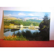 LOCH FASKALLY, PITLOCHRY DAM , SCOTLAND unused postcard dated 1971 =