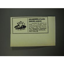 1955 Angel Records Ad - Philharmonia of London Karajan, conductor