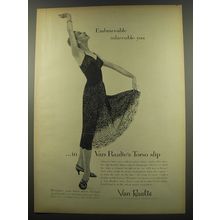 1955 Van Raalte Slip Advertisement - Embraceable inlaceable you