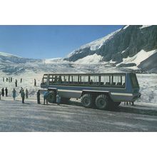 Snowmobile on Athabasca Glacier Snow Rescue Vehicle Postcard