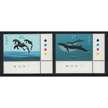 Angola Whales Dolphins Marine Mammals 2v Corners 2003 MNH SG#1683-1684