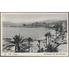 La Croisette et le Mont-Chevalier, Cannes, c.1940s - CAP CPSM LL358
