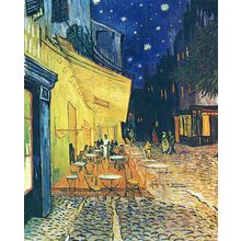 Vincent Van Gogh - Terrasse des Cafe an der Place du Forum in Arles Version 2 Po