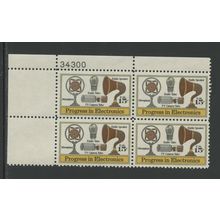 US 1502, 1973 15c Electronics Progress, UL PBof4, VF, MNH (US430)
