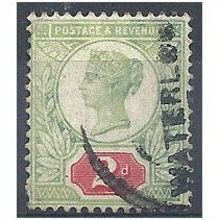 1887 - SG200 2d Green & Carmine Fine Used .