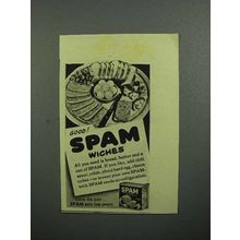 1943 Hormel SPAM Ad - Good SPAMwiches