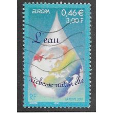 FRA 2001 3F 'EUROPA - WATER' FINE USED (EBID60-966)
