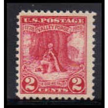 645 2c Valley Forge Just Clears MNH O1473