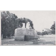 Horse Memorial Perdemonument South Africa Real Photo Postcard