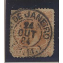 Brazil Stamp Scott #84, Used, Rio De Janeiro Cancel