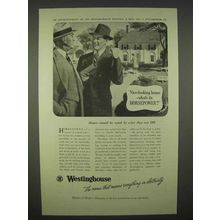 1938 Westinghouse Electric Ad - House Horsepower