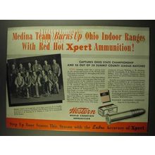 1939 Western Xpert Ammunition Ad - Medina Rifle Club Squad