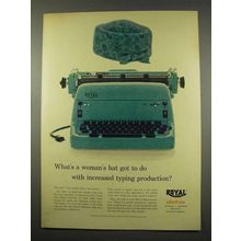 1956 Royal Electric Typewriter Ad, Increased Production