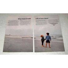 1971 Esso Standard Oil Ad - What World Will We Leave?