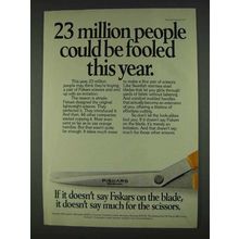 1978 Fiskars Scissors Ad - People Could Be Fooled