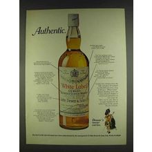 1978 Dewar's White Label Scotch Ad - Authentic