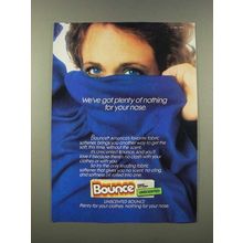 1986 Bounce Fabric Softener Ad - We've Got Plenty of Nothing For Your Nose