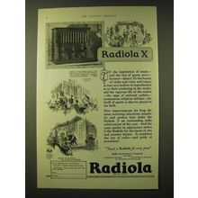 1924 RCA Radiola X Radio Ad