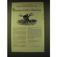 1933 Fels Naptha Soap Ad - The longevity of stump-water theories