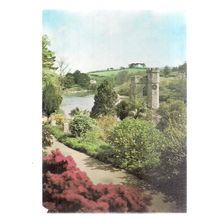 ST. JUST-IN-ROSELAND CHURCH, CORNWALL unused vintage postcard (a)n =