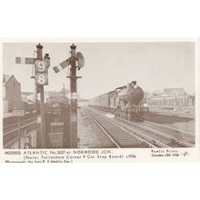 Atlantic 2037 Train at Norwood Station Railway Gates Postcard