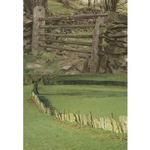 Hawkshead Stone Fencing & Farm Gateway Lake District 2x Postcard s