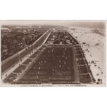 Tennis Matches In Play on Courts in Great Yarmouth RPC Postcard