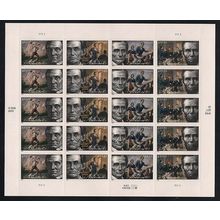 Abraham Lincoln Mint Sheet of Twenty 42 Cent Postage Stamps Scott 4380-83