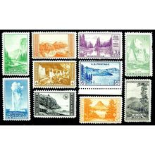 National Parks Set of Ten Collector Perforated Mint NH Set of Stamps 740-49
