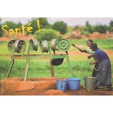 African Washer Women Health Water Machine Solidarity Postcard