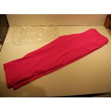 Women's Yoga Capris with Side Pockets Workout Pants by Fittoo ROSE PINK
