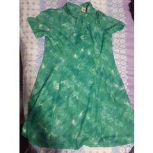 vintage womens styled by antoinette size 16 green toned dress