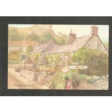 Postcard Devon Branscombe Watercolour by David Skipp