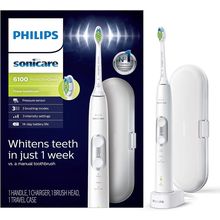 PHILIPS Sonicare Protectiveclean 6100 Rechargeable Electric Toothbrush, with Pre