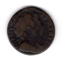 Great Britain. William & Mary. Farthing 1694. "No cross bars" dy16386