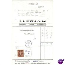 1958 R L SHAW & CO LTD GOLCAR HUDDERSFIELD 30SEP58