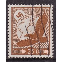 Germany 1934 Golden Eagle Globe and Swastika 25pf Fine Used SG 530 VGC