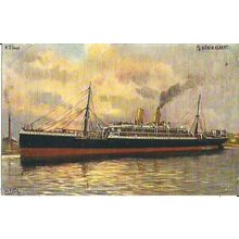 Norddeutscher Lloyd SS KONIG ALBERT Tuck Oilette Postcard (9124)