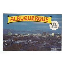 SKYLINE , Albuquerque, New Mexico postcard c.1981 unused =
