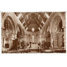 The Choir St Conan's Kirk Loch Awe Argyll RP Postcard 7929