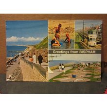 multiview, BISPHAM, BLACKPOOL, LANCASHIRE. used postcard by Bamforth 1983 pm =