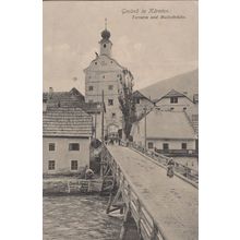 Gmund In Karnten Torturm Und Maltabrucke Austria Old Postcard
