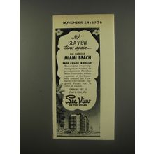 1956 Sea View on the Ocean Resort Ad - It's Sea View time again.. Bal Harbour
