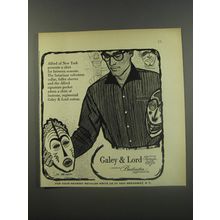 1956 Galey & Lord Shirt by Alfred of New York Advertisement